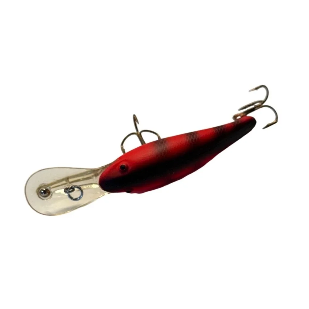 Cotton Cordell Wally Diver Red Black Striped Deep Diving Crankbait Lure 3.25in